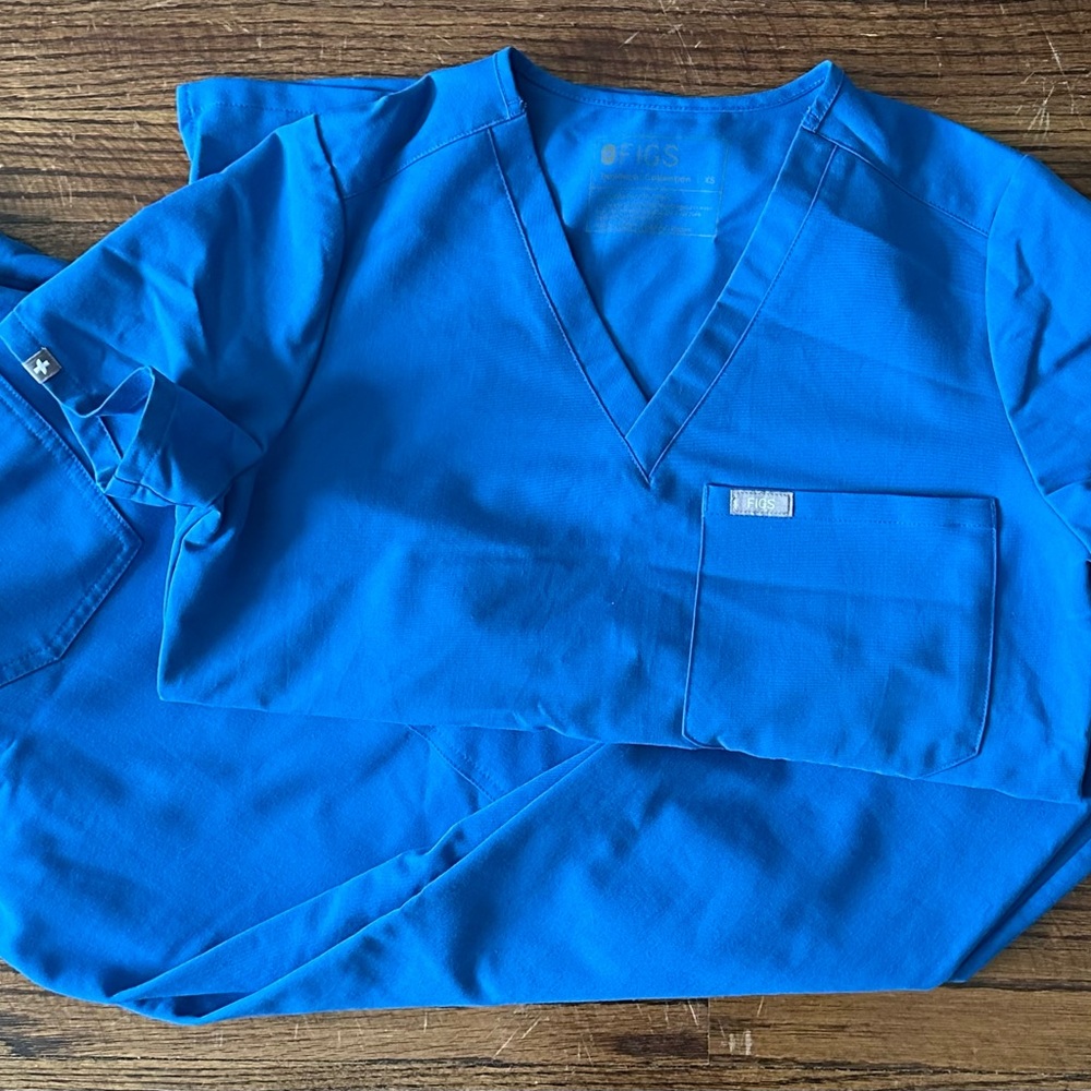 Figs Blue Scrub Set